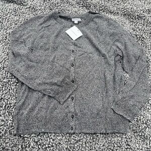 Gray Knit Cardigan